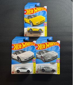 Hot Wheels '90 Acura NSX Set of 3 ZAMAC