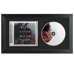 Framed CD Display Case Black