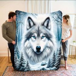 New Wolf Flannel Blanket 