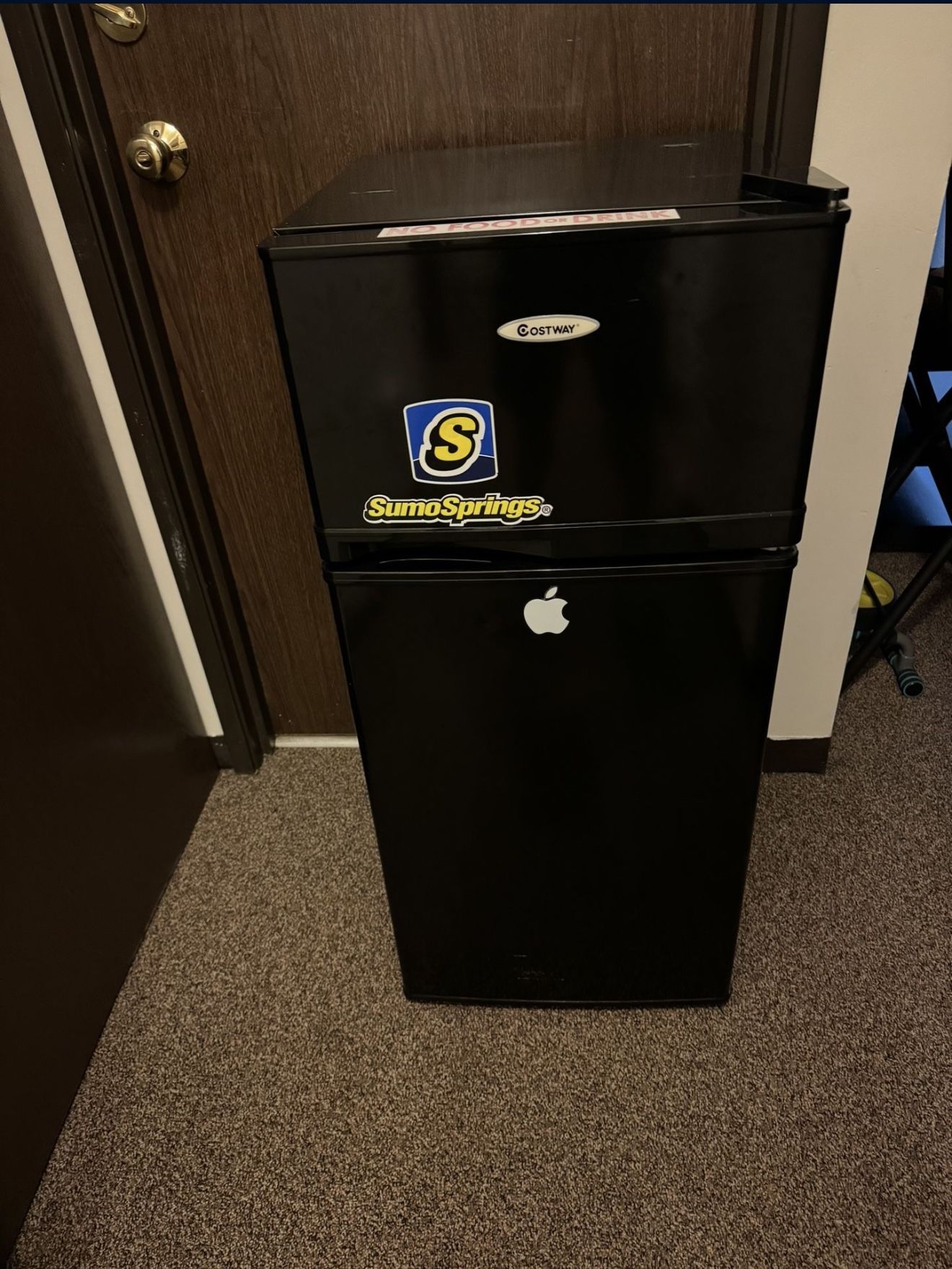 GOFLAME Compact Refrigerator, 3.4 cu. ft. Mini Cooler Fridge with Removable Glass Shelves, Adjustable Thermostat, Freestanding Fridge with Top Door Fr