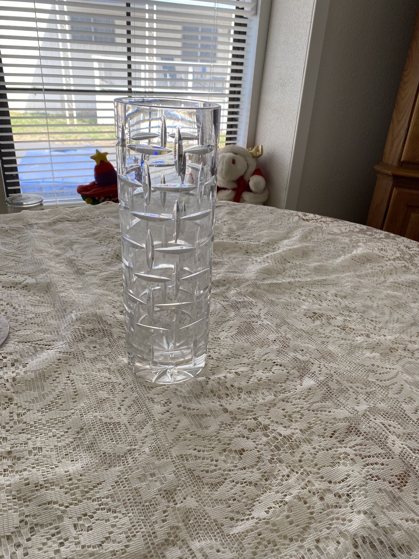 Lead crystal vase
