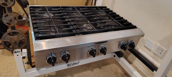 36" KitchenAid 6 Burner Commercial Stove Top