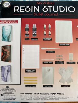 Color Flow Resin Studio Bullet Journal Craft Kit – Complete DIY Set