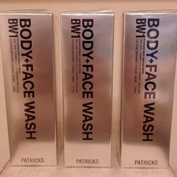 Patricks Men's Body + Face Wash • Set of Three • Epic Scent • New