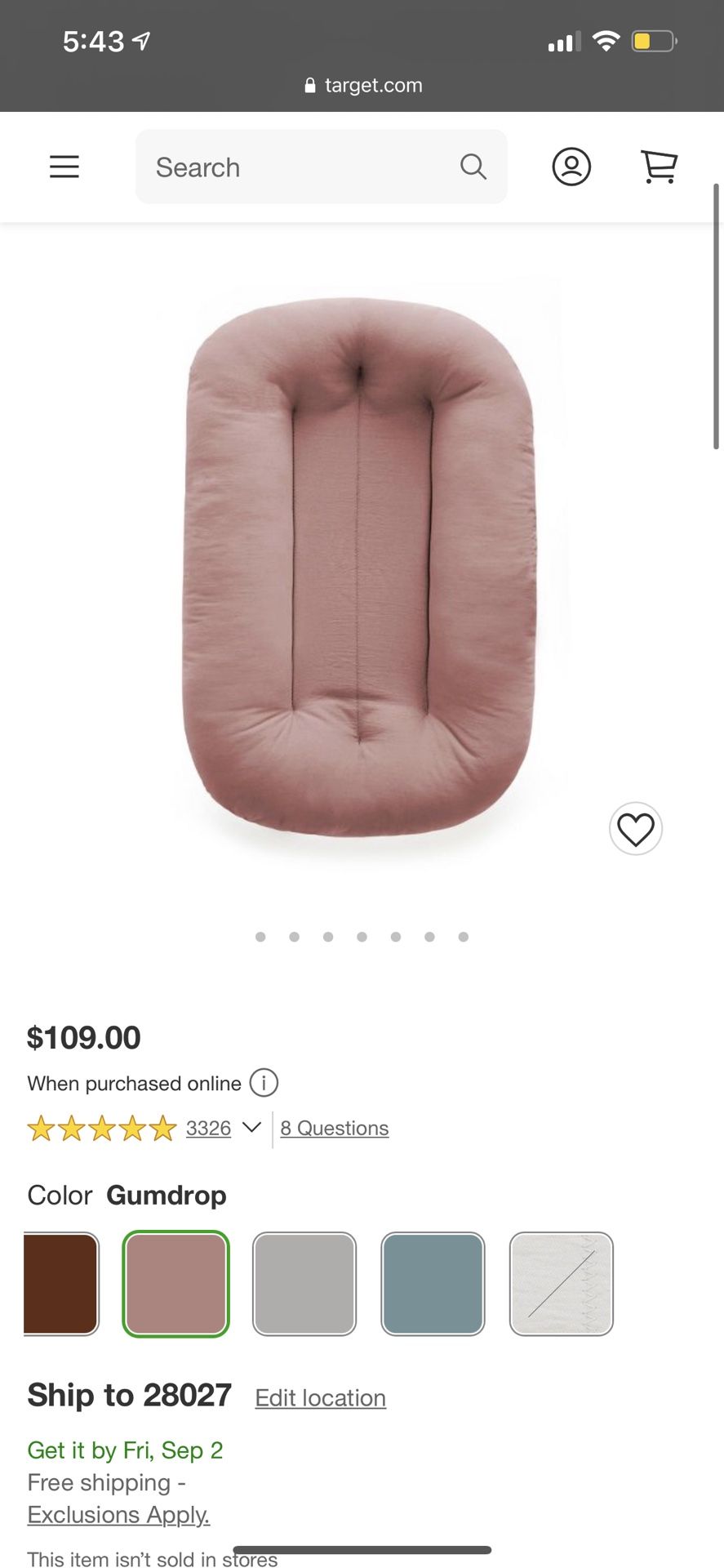 Snuggle Me Baby Lounger