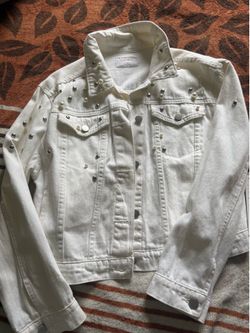 Cream color jean jacket