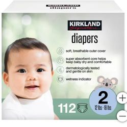 Kirkland Signature Diaper, Size 2 (112 Count)
