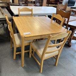 Square Dining Table And Chairs Set (in Store)