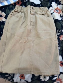 Girl Jean beige skirt