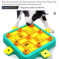 ONE PIX Interactive Dog Toys, Level 3 in 1 Dog Puzzle Toys to Keep Busy, Chrismas Dog Toys, Dog Enrichment Toy for Smart Dogs, Dog Treat Puzzles for L