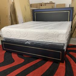 $699 Brand New King Bed Frame With Mattress ( Read Description Below)