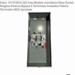 Midwest  1009788 AMEP  (PH) base de medidor de aluminio de 320 /400  AMP zócalo para medidor Midwest