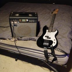Fender Bass Guitar And Amp