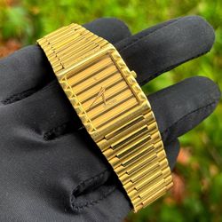 1987 Concord CC Centurion Quartz 18k Yellow Gold Bracelet Champagne Dial 5081618A7 watch box booklets papers warranty card