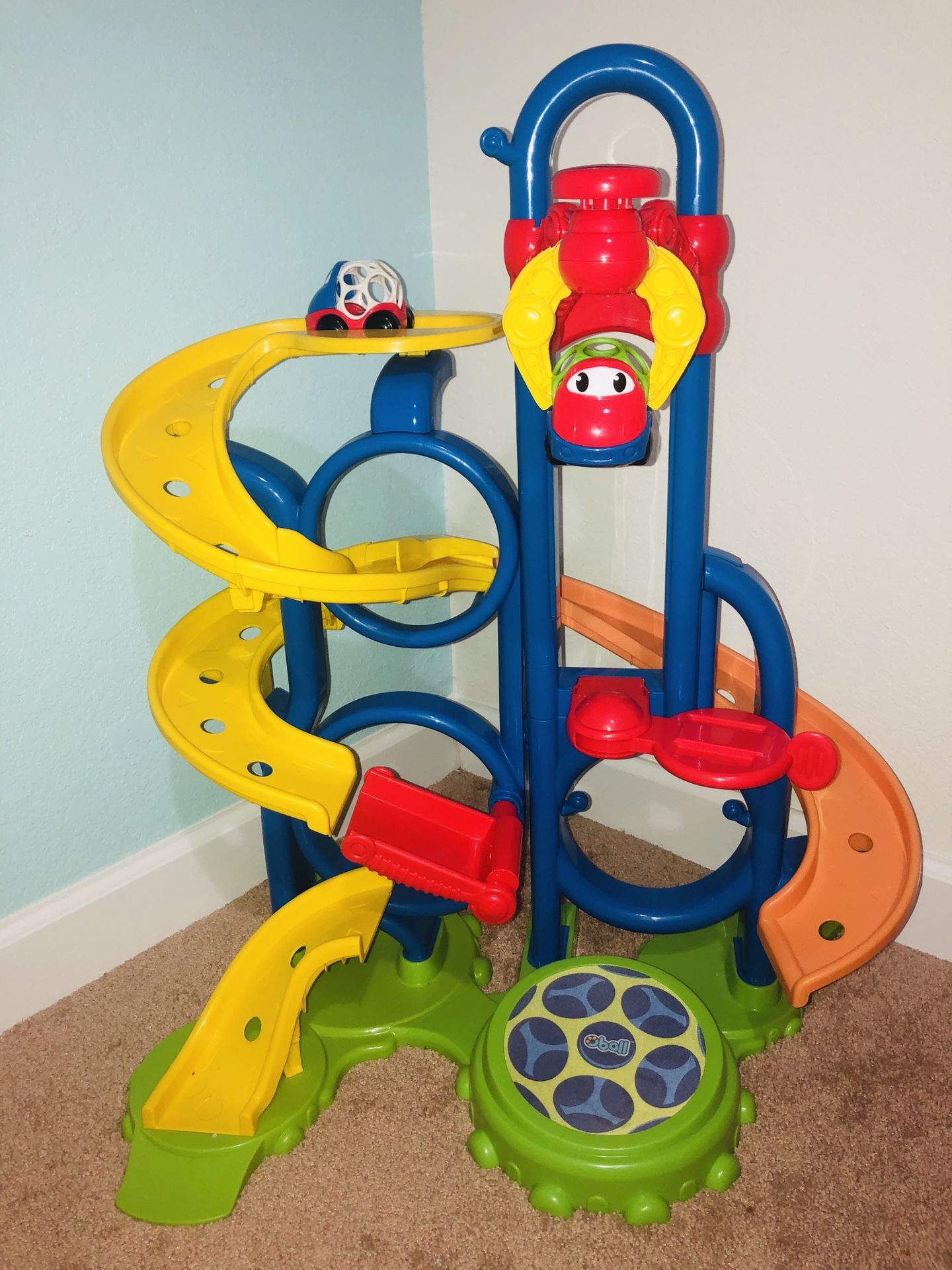 Oball Go Grippers Bounce 'N Zoom Speedway Track Play Set, Ages 24 months +