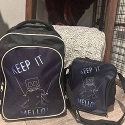 DJ Marshmallow Backpack And Lunch Box ! Back To School ! 