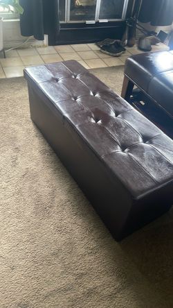Brown storage bin