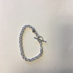 Charm Bracelet Sterling Silver Plated 