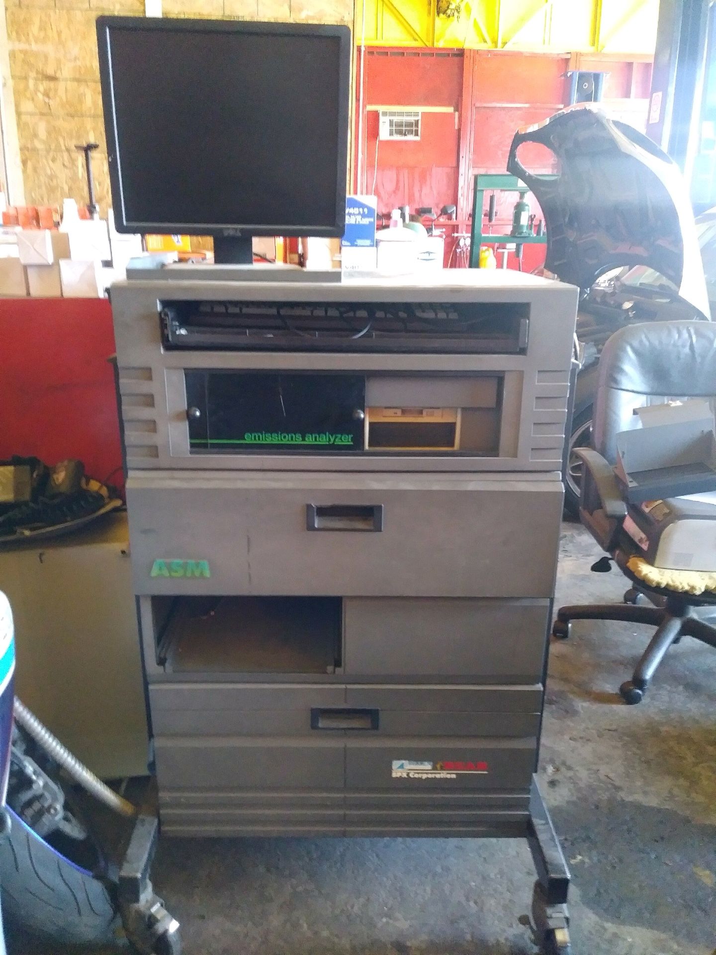 ASM SPX Emissions Analyzer with Dynamometer Dyno Smog Check Machine