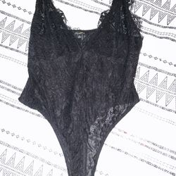 New Ladies Medium Black Lace Lingerie/ Bodysuit 