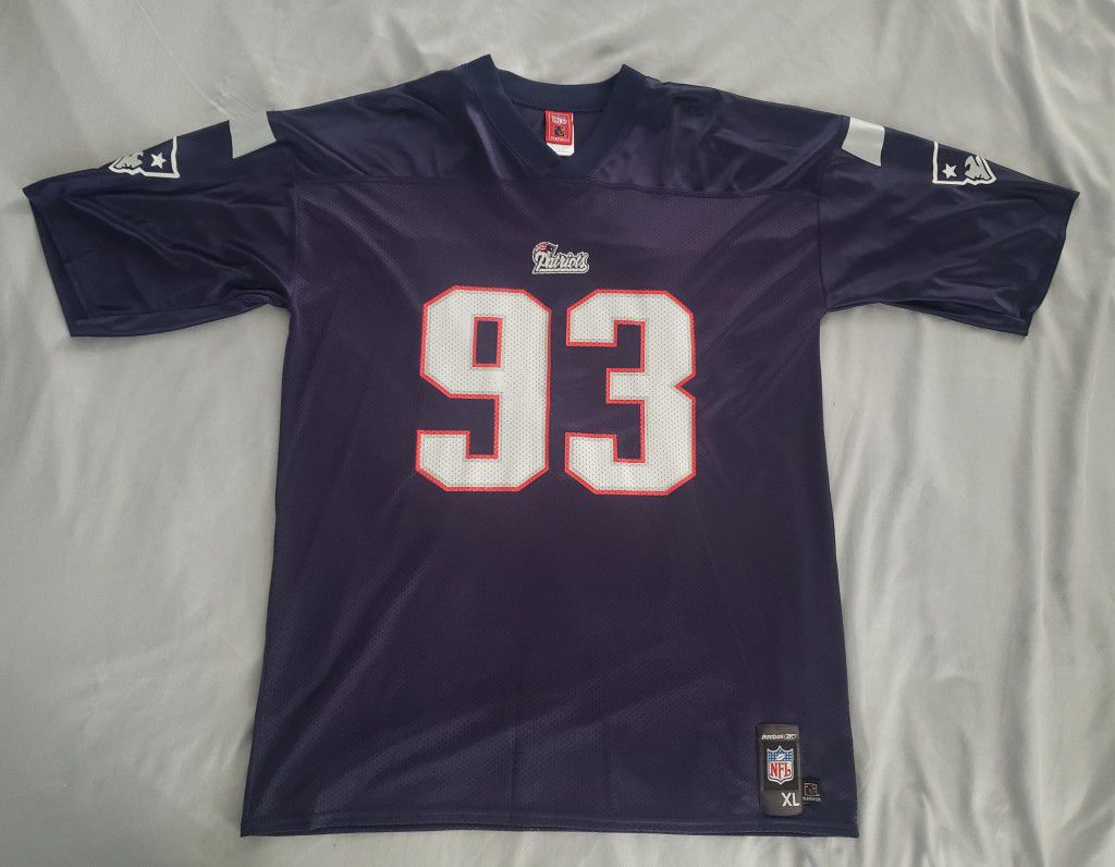 New England Patriots Richard Seymour 93 XL Replica Jersey Reebok NFL Players Inc