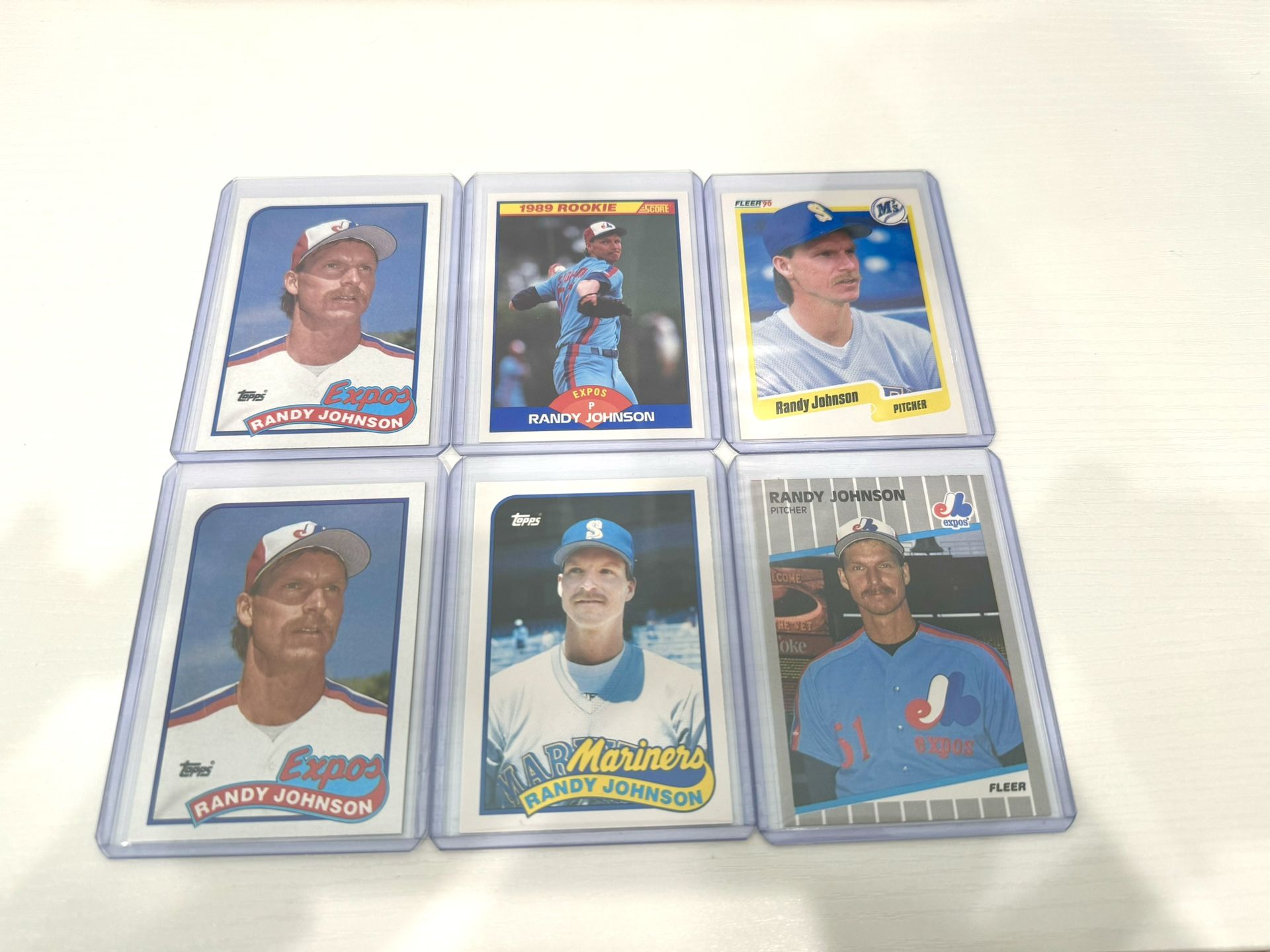 Randy Johnson Rookie Baseball Cards.  