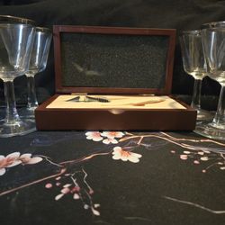 Crystal Coupe Wine Glasses 