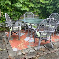 Rattan Table And Chairs