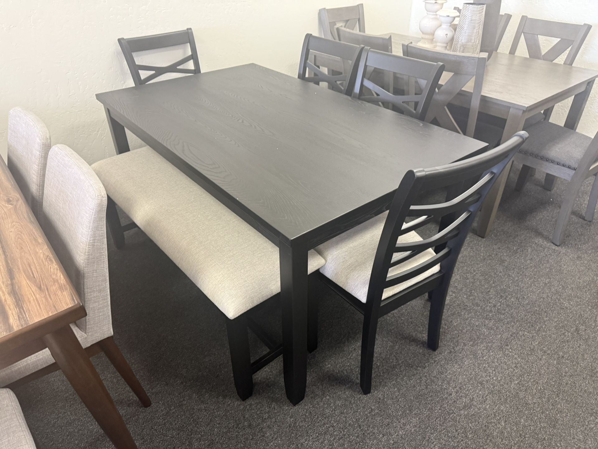 Table And Chairs With A Bench