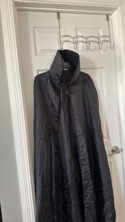 Black Hooded Cape Costume Cloak