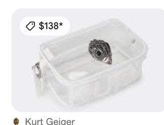 Kurt Geiger Clear Mini Bag with Charm