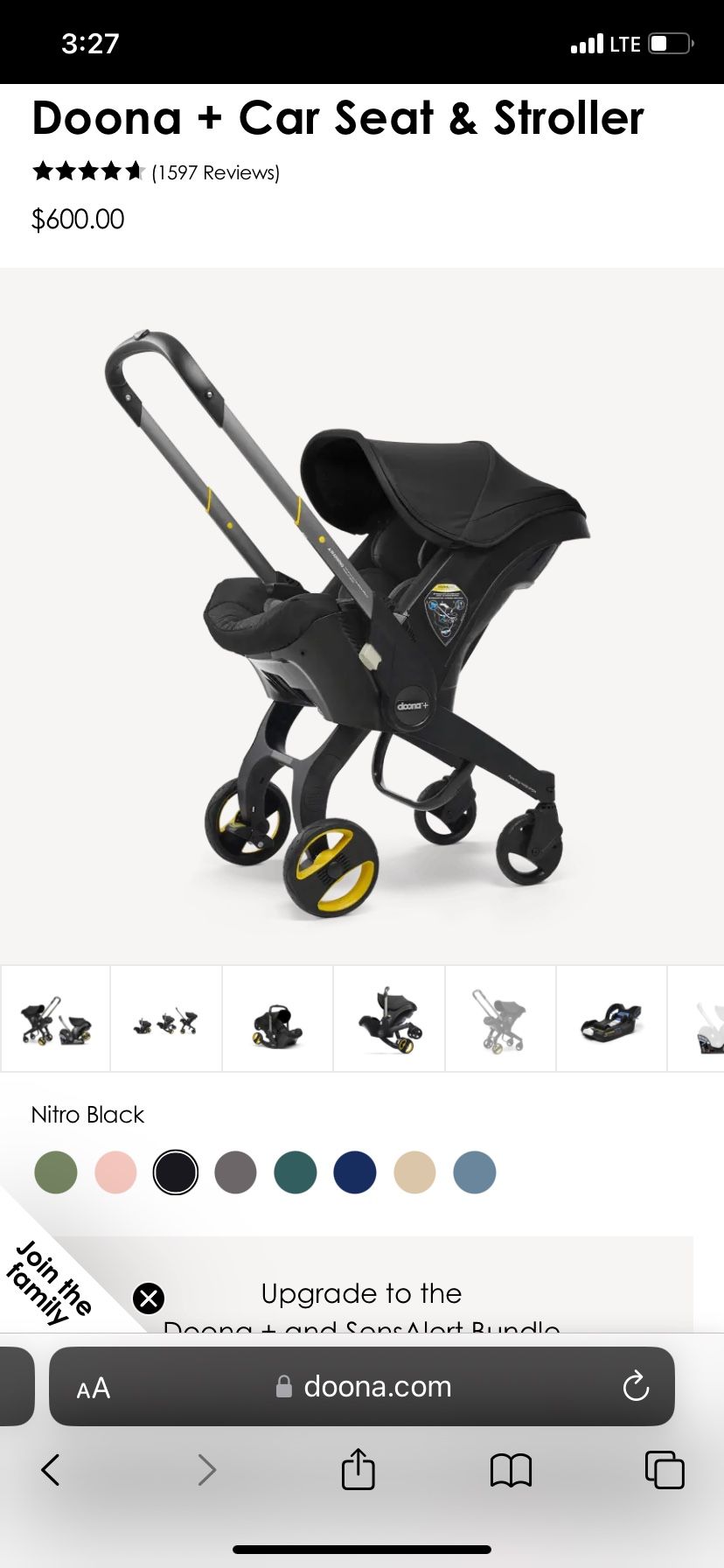 Doona Car Seat and Stroller