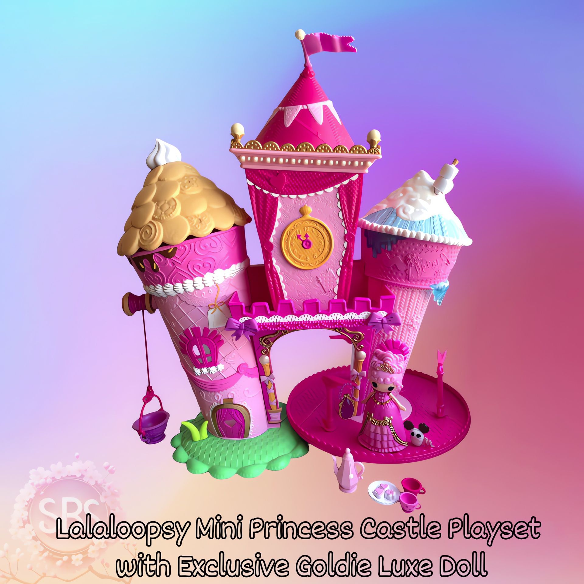 Lalaloopsy Minis Princess Castle Dollhouse - Double the Fun 360° Play!