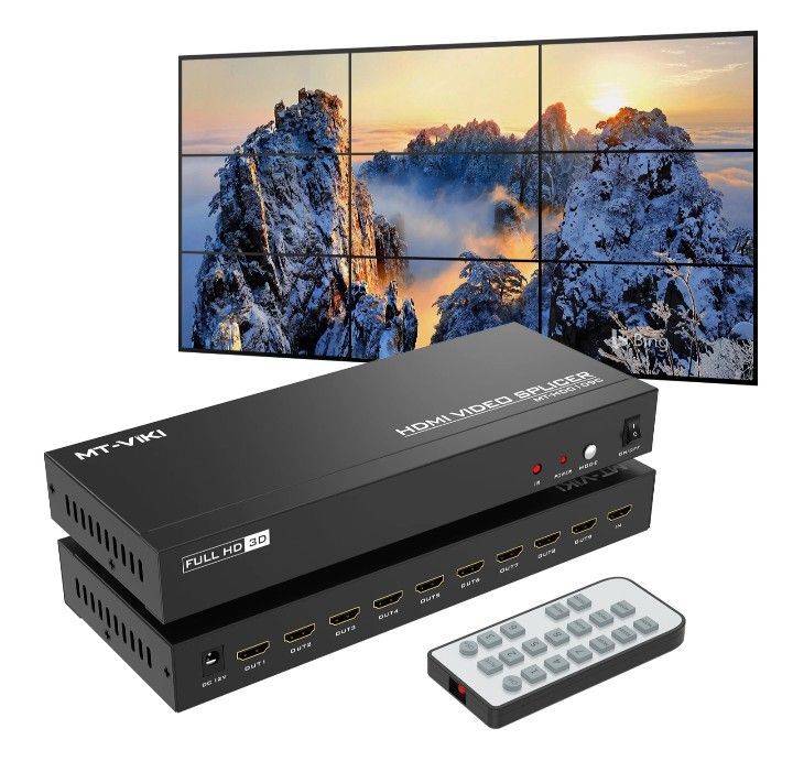 9 Port HDMI Video Wall Splicer 4K@30Hz
