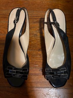 Calvin Klein Black Slingback Heels