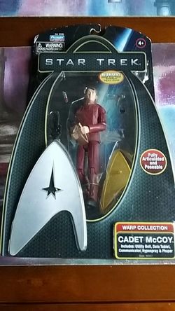 Star Trek Warp Collection Cadet McCoy 6" Action Figure Doll 2009 Playmates toys