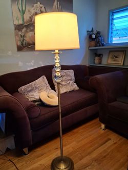 Brass floor lamp used