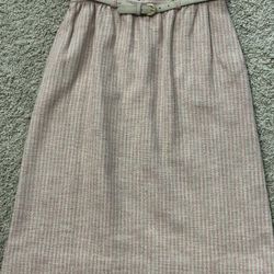 Vintage Striped Wool Skirt