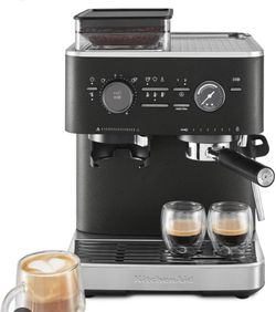 KitchenAid semi automatic espresso machine w/ burr grinder