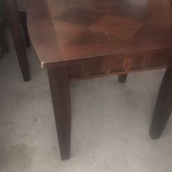 Two end tables $25 each selling as a set