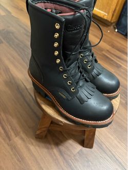 Steele toe Chippewa boots womens size 9/men’s size 7