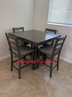Counter height dining table set