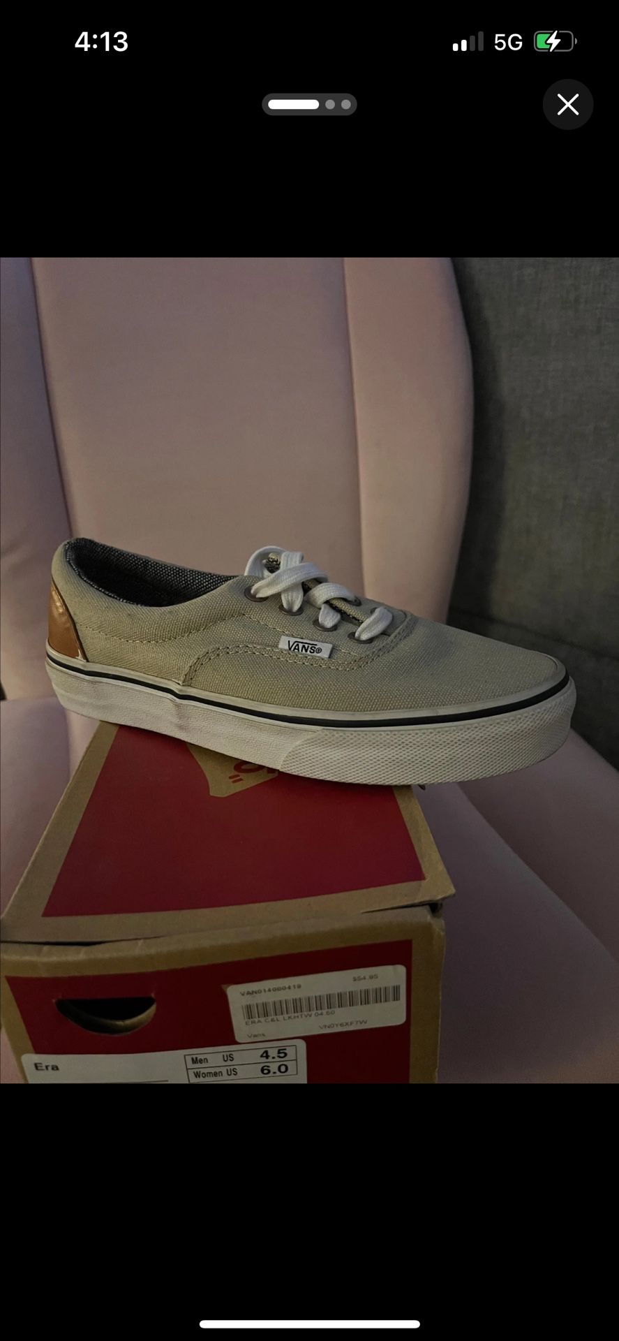 Era Vans Size 4.5 Men
