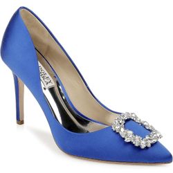 Badgley Mischka Women's Cher Pump- Size 9, Electric Blue