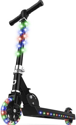 Deck and Wheels, Height Adjustable Handlebar, Rear Brake, Easy-Folding Mechanism