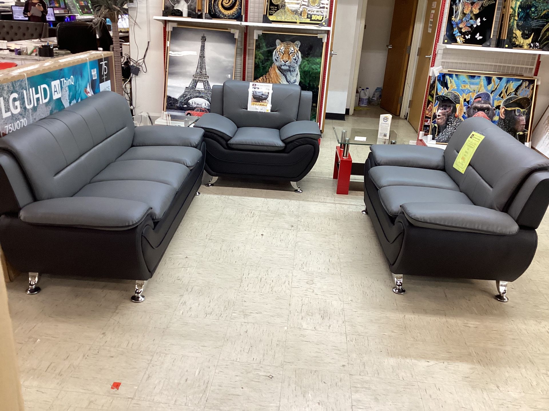 Gray Sofa & Loveseat $449.99