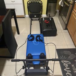 Aero Pilates Machine with bands for Sale in Passaic, NJ - OfferUp