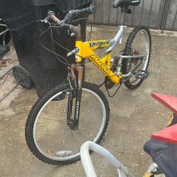 Yellow Bike Needs Replace Tires