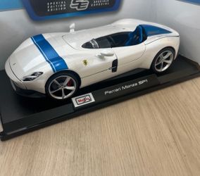 NEW FERRARI Monza SP1 DIECAST MAISTO 1/18 MODEL CAR WHITE PEARL COLOR