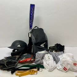 Baseball T-ball Bat Glove Gloves Cleats Pants Helmet with Jaw Guard 